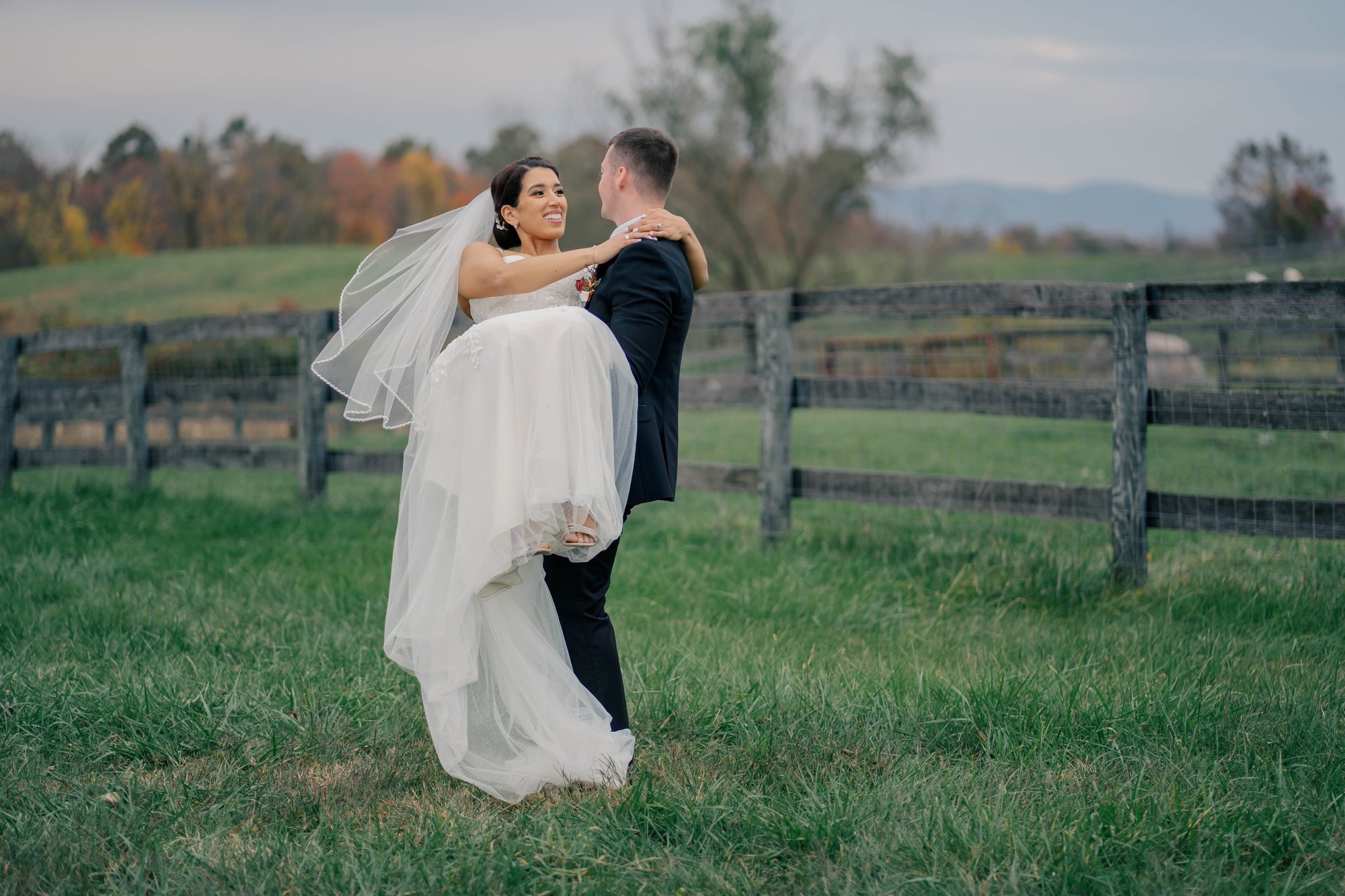 Virginia wedding photography of a couple just marred in Leesburg, Virginia captured by Stephanie Grooms Artistry