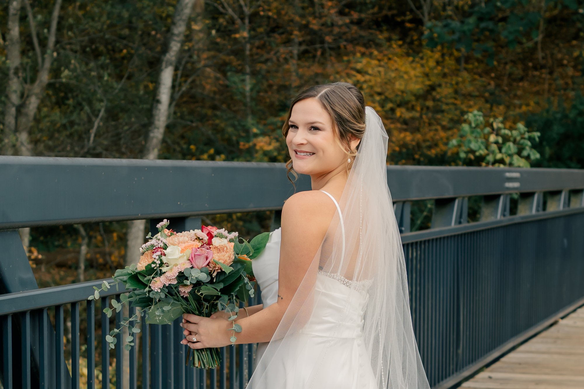 Modern industrial wedding reception at The Wool Factory in Charlottesville Virginia photographed by Stephanie Grooms Artistry