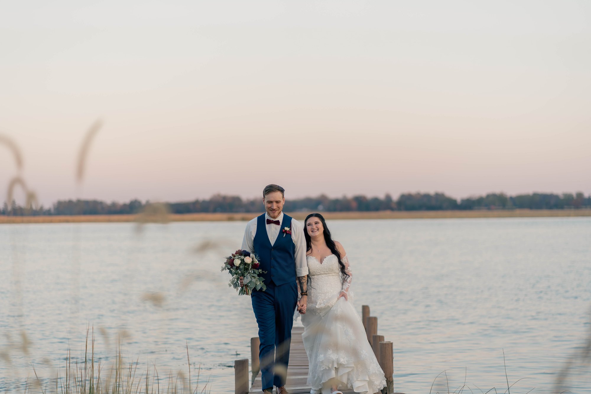Wedding Photograph of couple on their wedding day at Cousiac Manor in Lanexa, Virginia captured by Stephanie Grooms Artistry